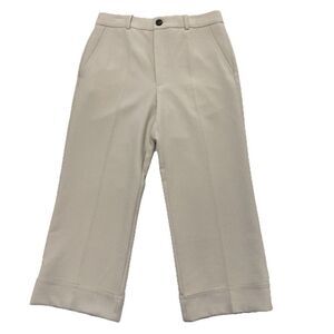 Zara Turned Up Hem Trouser Slacks Pants Light Camel Women's Medium Professional